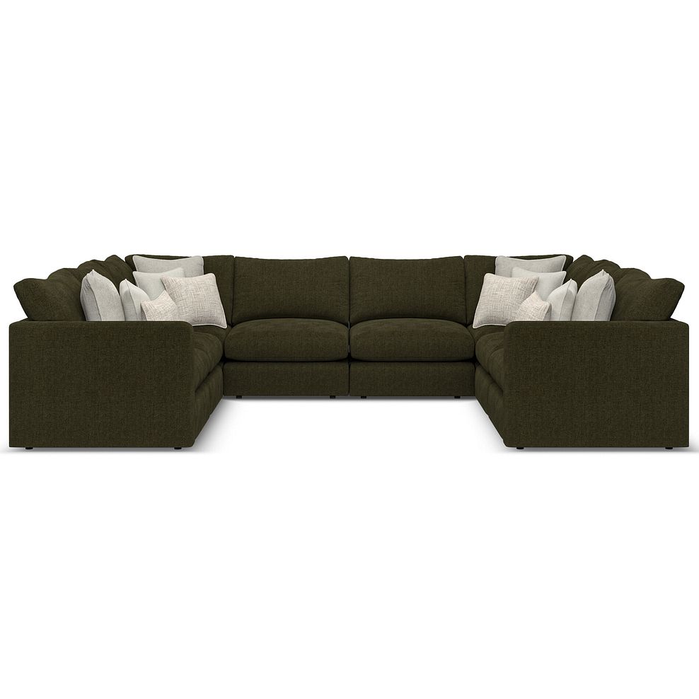 Elston Large U-Shape Modular Corner Sofa in Penny Forest Fabric - Group 11 2