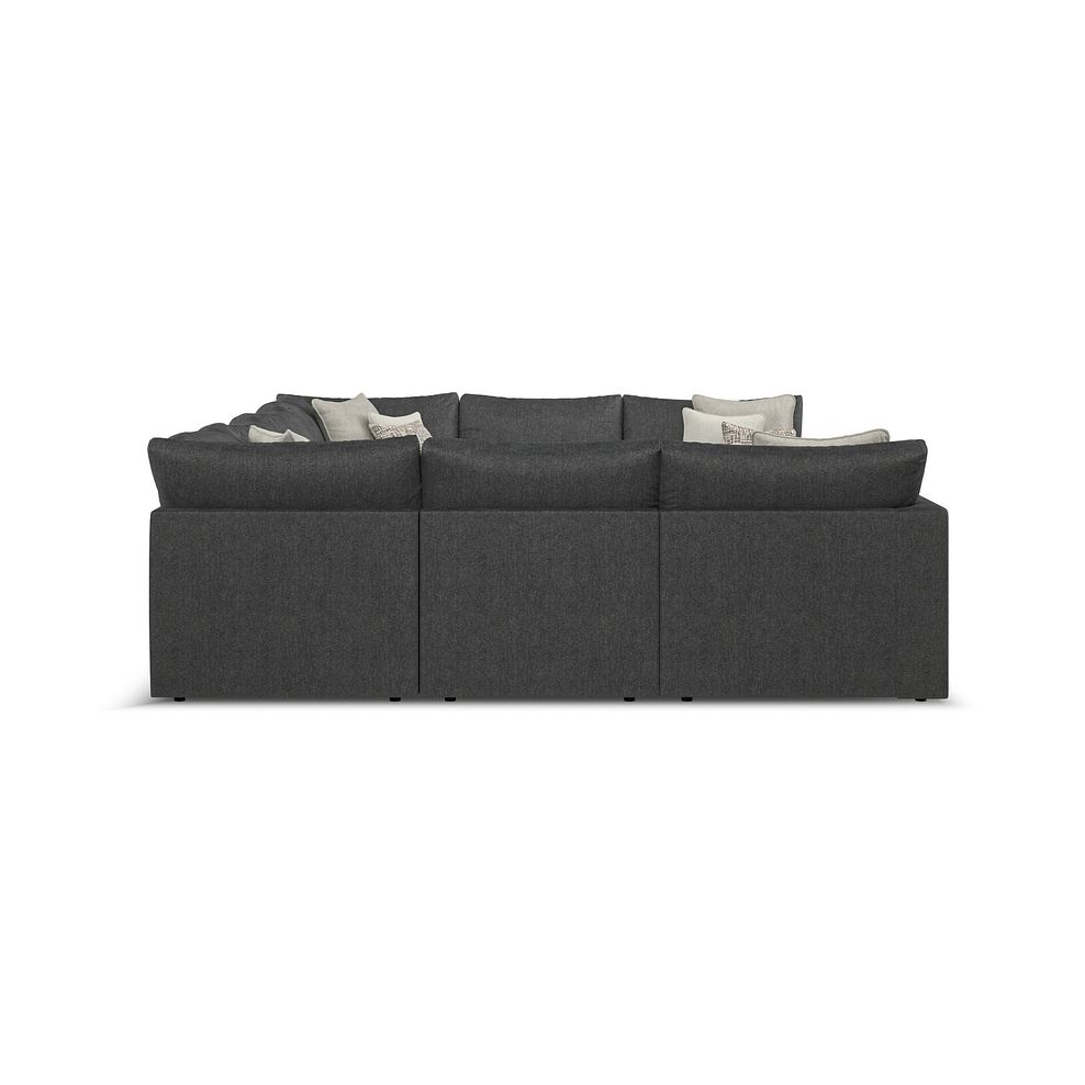Elston Large U-Shape Modular Corner Sofa in Penny Whisp Fabric - Group 11 4