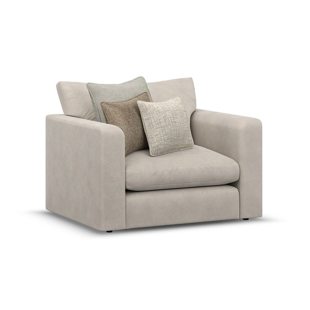 Elston Loveseat in Penny Dove Fabric 1