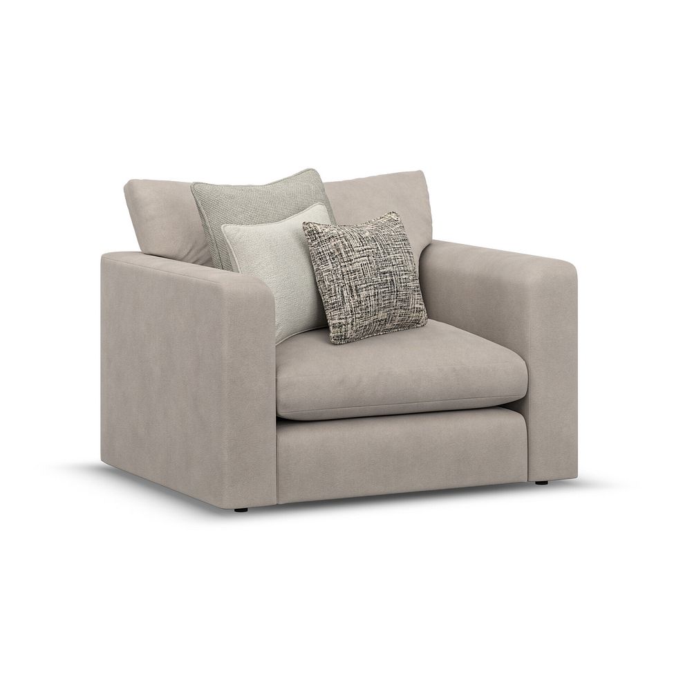 Elston Loveseat in Penny Mid Grey Fabric 1