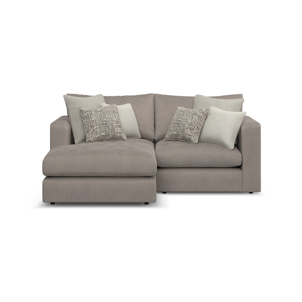 Elston Modular 2 Seater Left Hand Compact Chaise Sofa in Penny Clay Fabric - Group 12 2