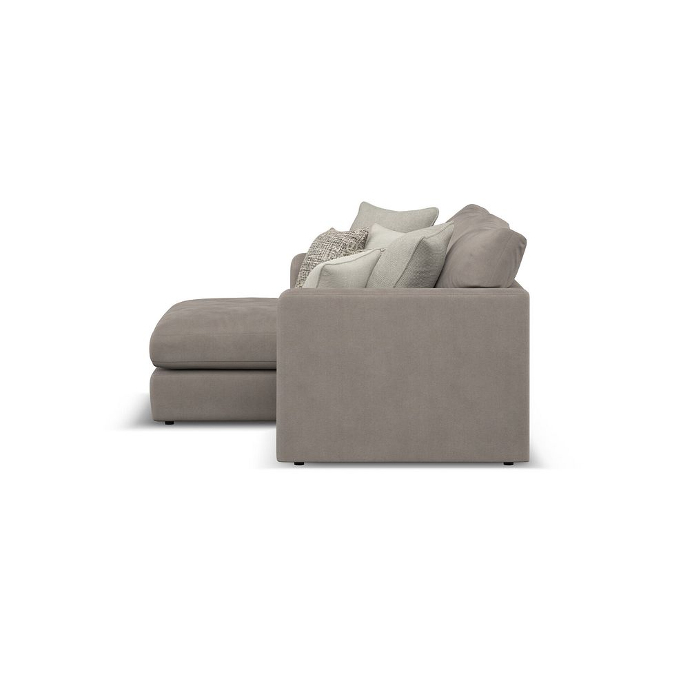 Elston Modular 2 Seater Left Hand Compact Chaise Sofa in Penny Clay Fabric - Group 12 4