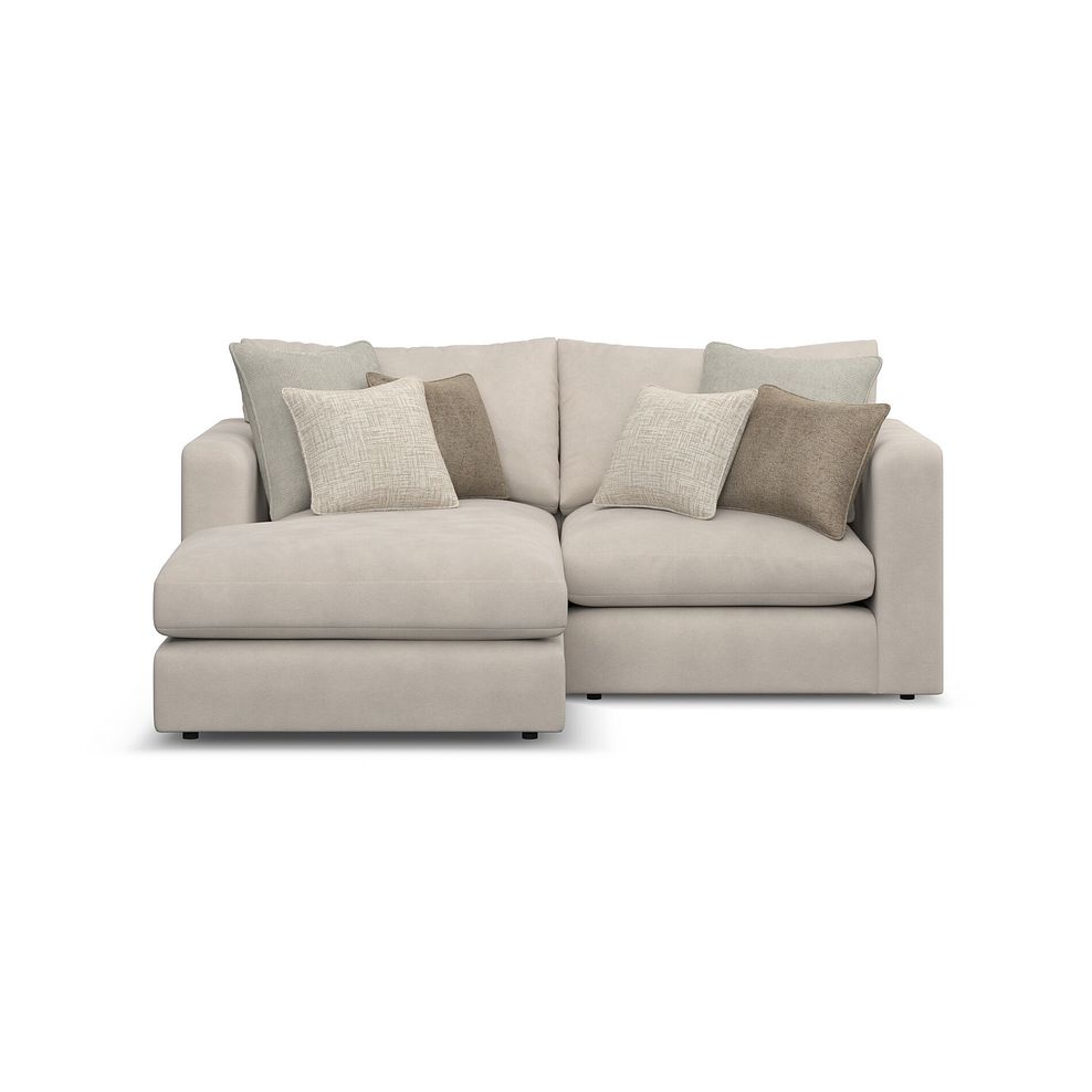 Elston Modular 2 Seater Left Hand Compact Chaise Sofa in Penny Dove Fabric - Group 12 2