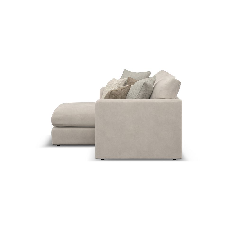 Elston Modular 2 Seater Left Hand Compact Chaise Sofa in Penny Dove Fabric - Group 12 4