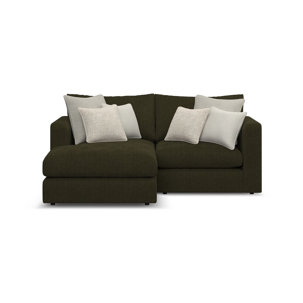 Elston Modular 2 Seater Left Hand Compact Chaise Sofa in Penny Forest Fabric - Group 12 2