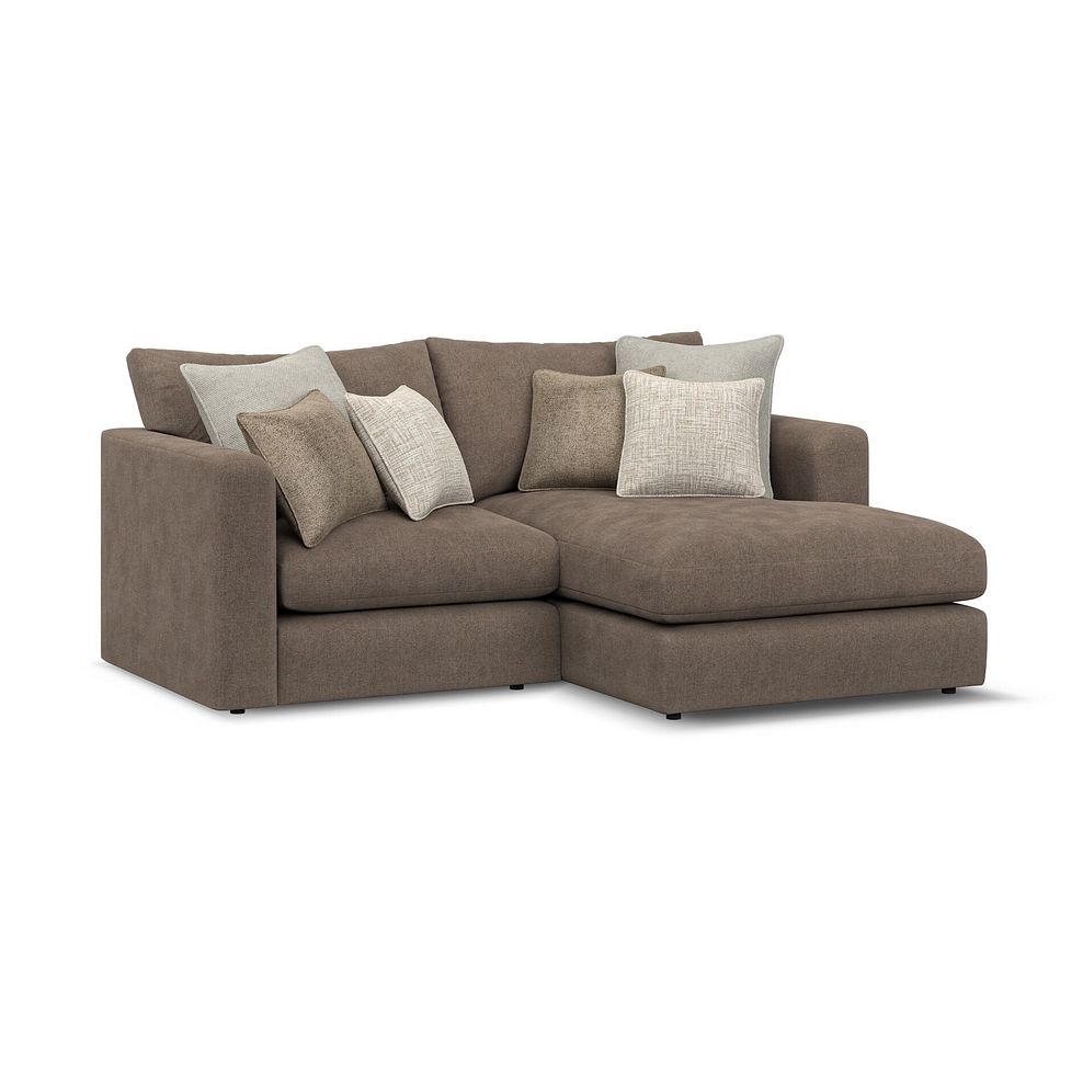 Elston Modular 2 Seater Right Hand Compact Chaise Sofa in Penny Burrow Fabric - Group 13 1