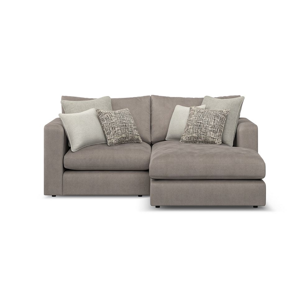Elston Modular 2 Seater Right Hand Compact Chaise Sofa in Penny Clay Fabric - Group 13 2