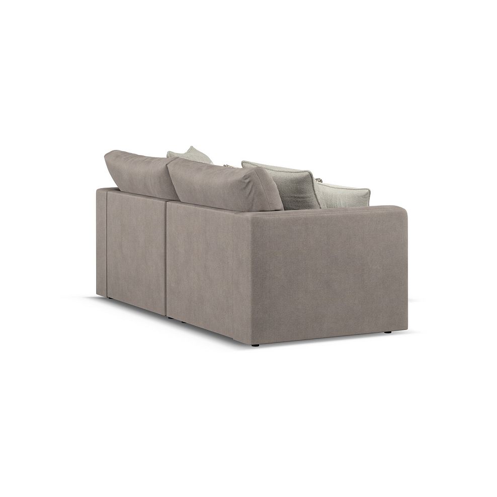 Elston Modular 2 Seater Right Hand Compact Chaise Sofa in Penny Clay Fabric - Group 13 3