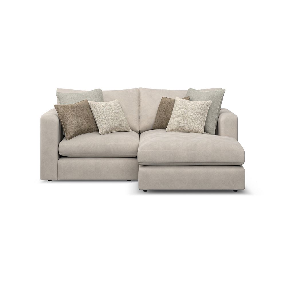 Elston Modular 2 Seater Right Hand Compact Chaise Sofa in Penny Dove Fabric - Group 13 2