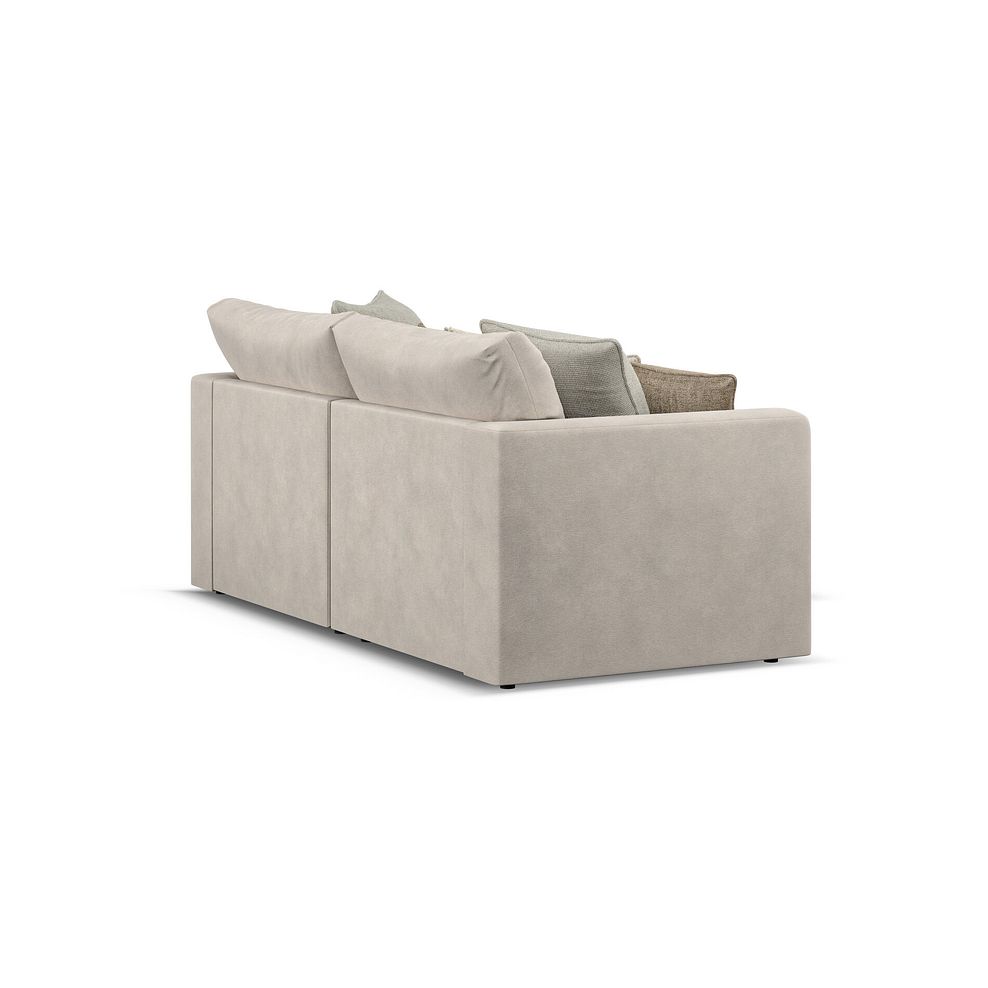 Elston Modular 2 Seater Right Hand Compact Chaise Sofa in Penny Dove Fabric - Group 13 3