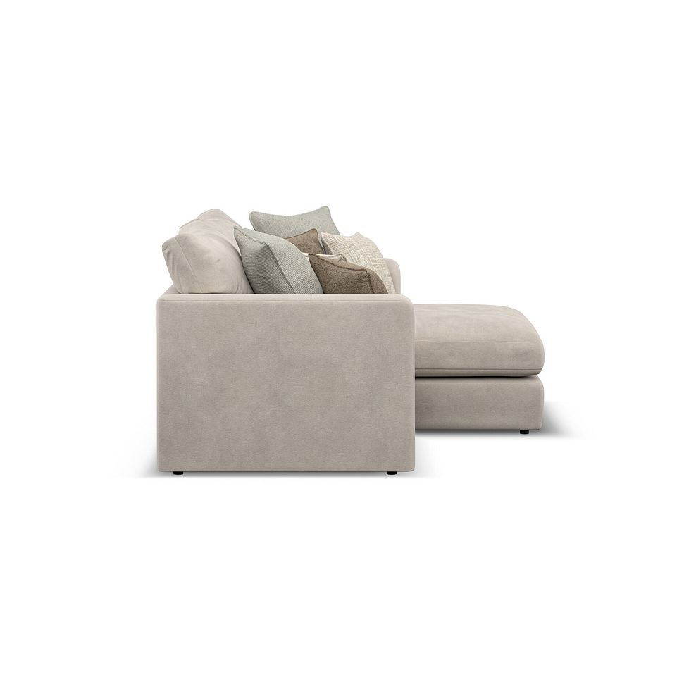 Elston Modular 2 Seater Right Hand Compact Chaise Sofa in Penny Dove Fabric - Group 13 4