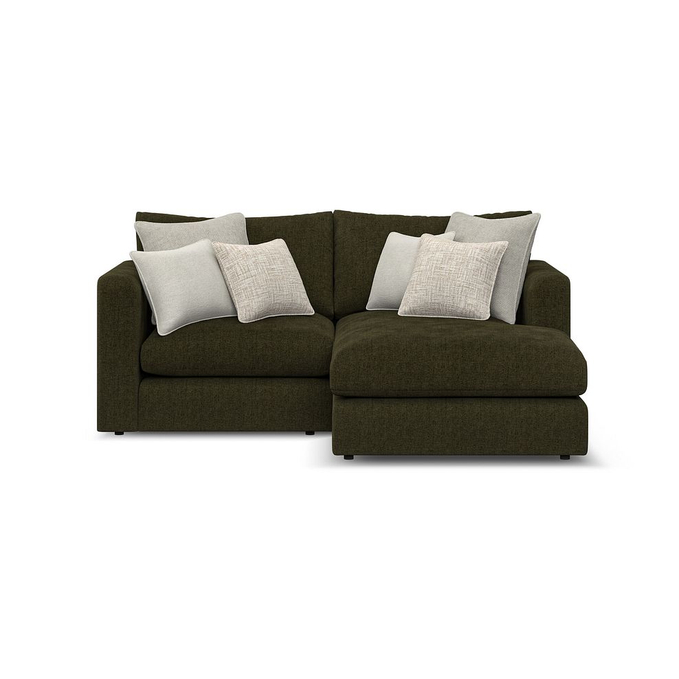 Elston Modular 2 Seater Right Hand Compact Chaise Sofa in Penny Forest Fabric - Group 13 2