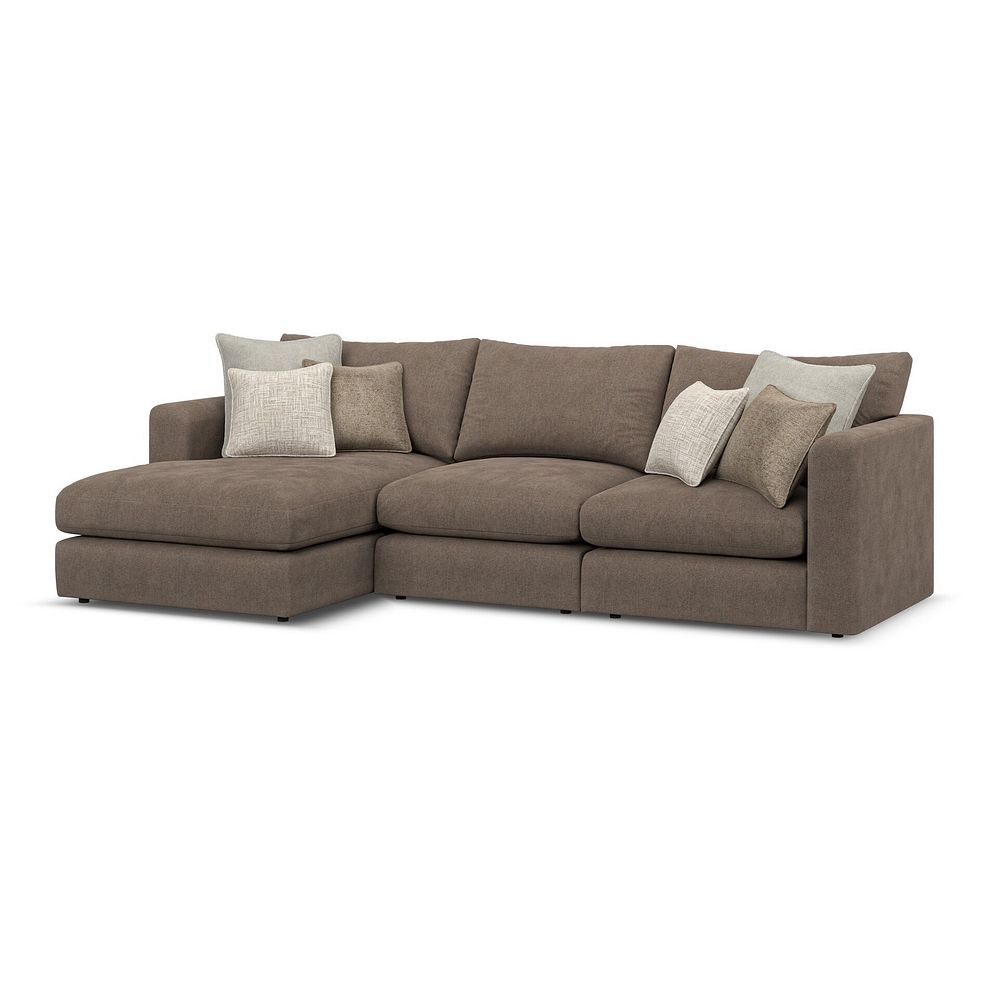 Elston Modular 3 Seater Left Hand Chaise Sofa in Penny Burrow Fabric - Group 14 1
