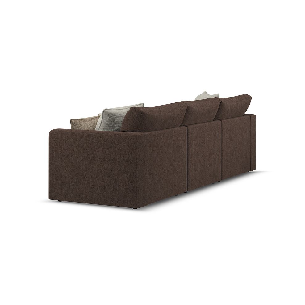 Elston Modular 3 Seater Left Hand Chaise Sofa in Penny Cacao Fabric - Group 14 3