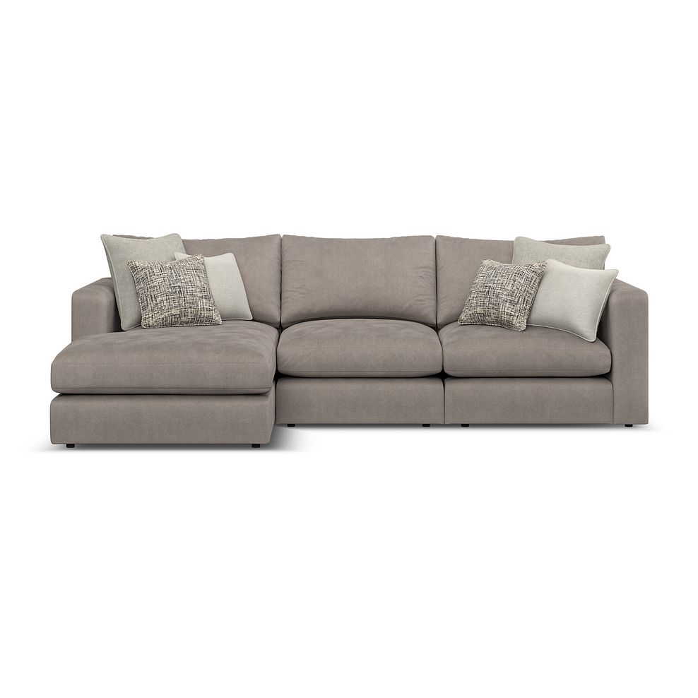 Elston Modular 3 Seater Left Hand Chaise Sofa in Penny Clay Fabric - Group 14 2