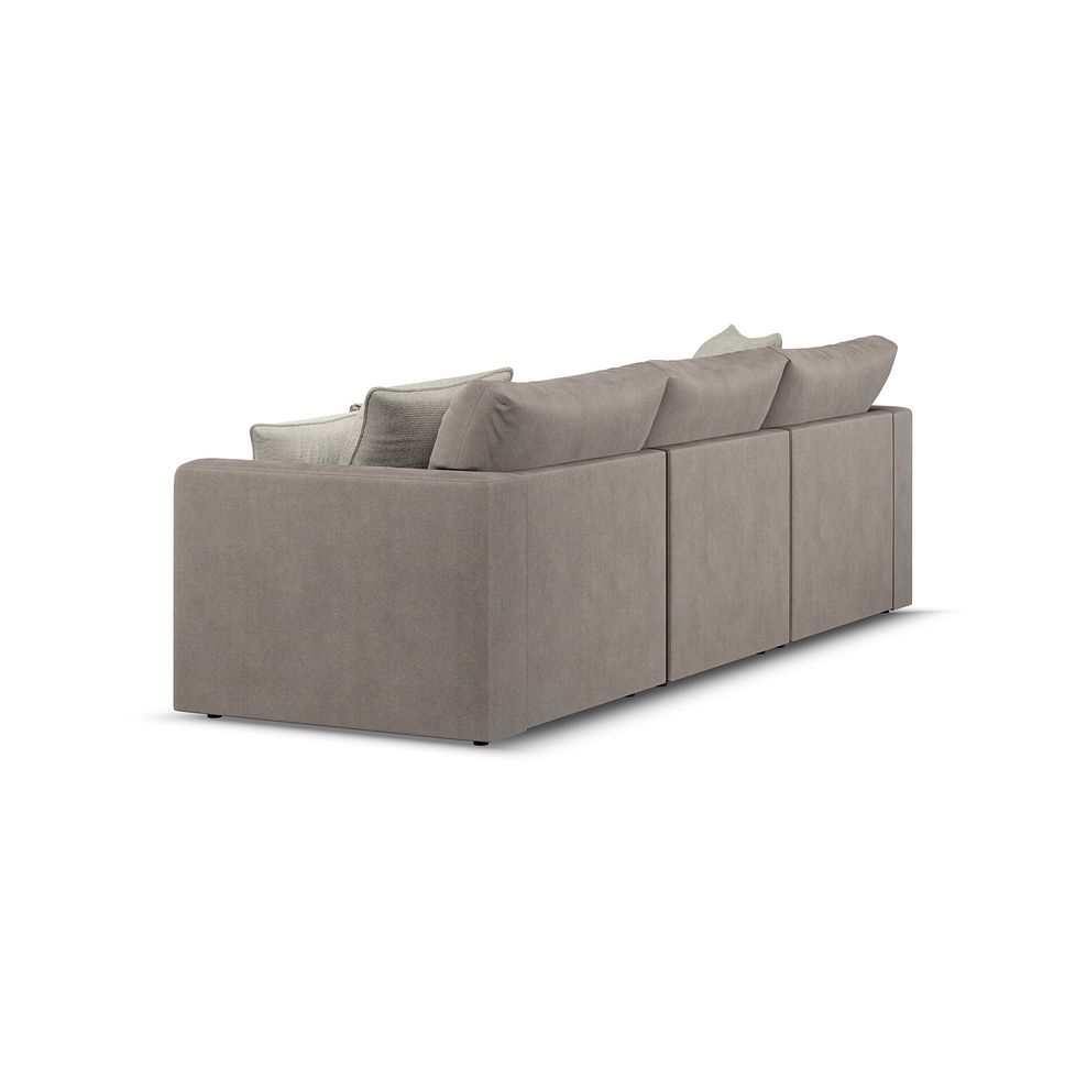Elston Modular 3 Seater Left Hand Chaise Sofa in Penny Clay Fabric - Group 14 3