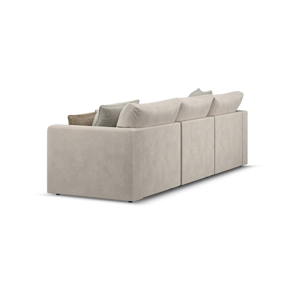 Elston Modular 3 Seater Left Hand Chaise Sofa in Penny Dove Fabric - Group 14 3