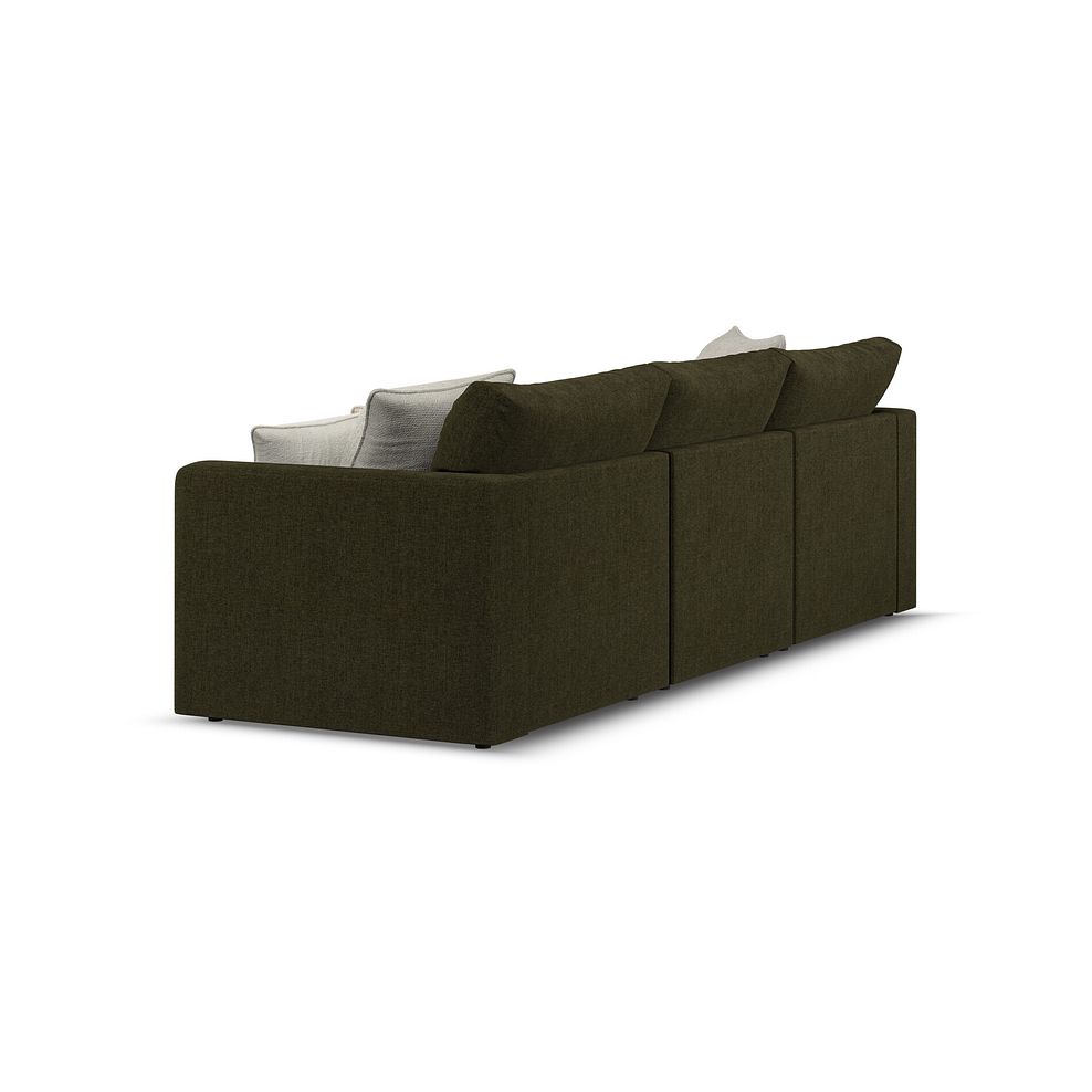 Elston Modular 3 Seater Left Hand Chaise Sofa in Penny Forest Fabric - Group 14 3