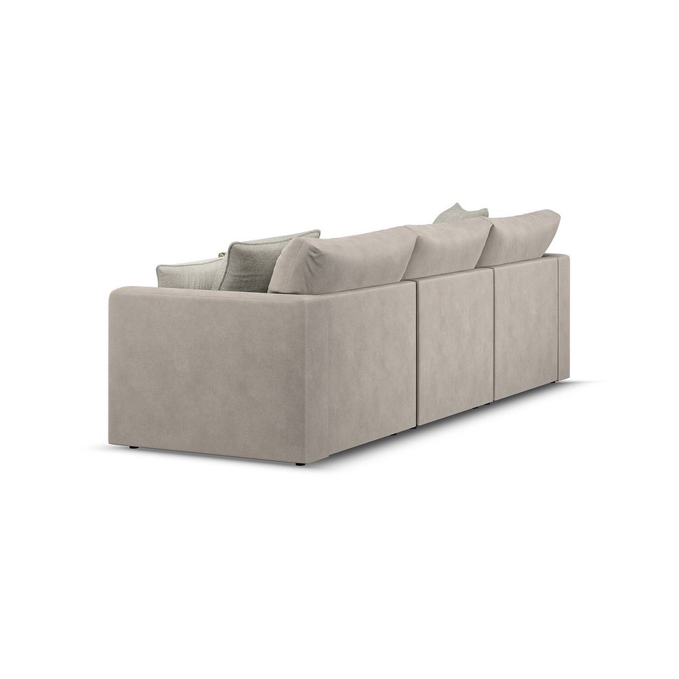 Elston Modular 3 Seater Left Hand Chaise Sofa in Penny Mid Grey Fabric - Group 14 3