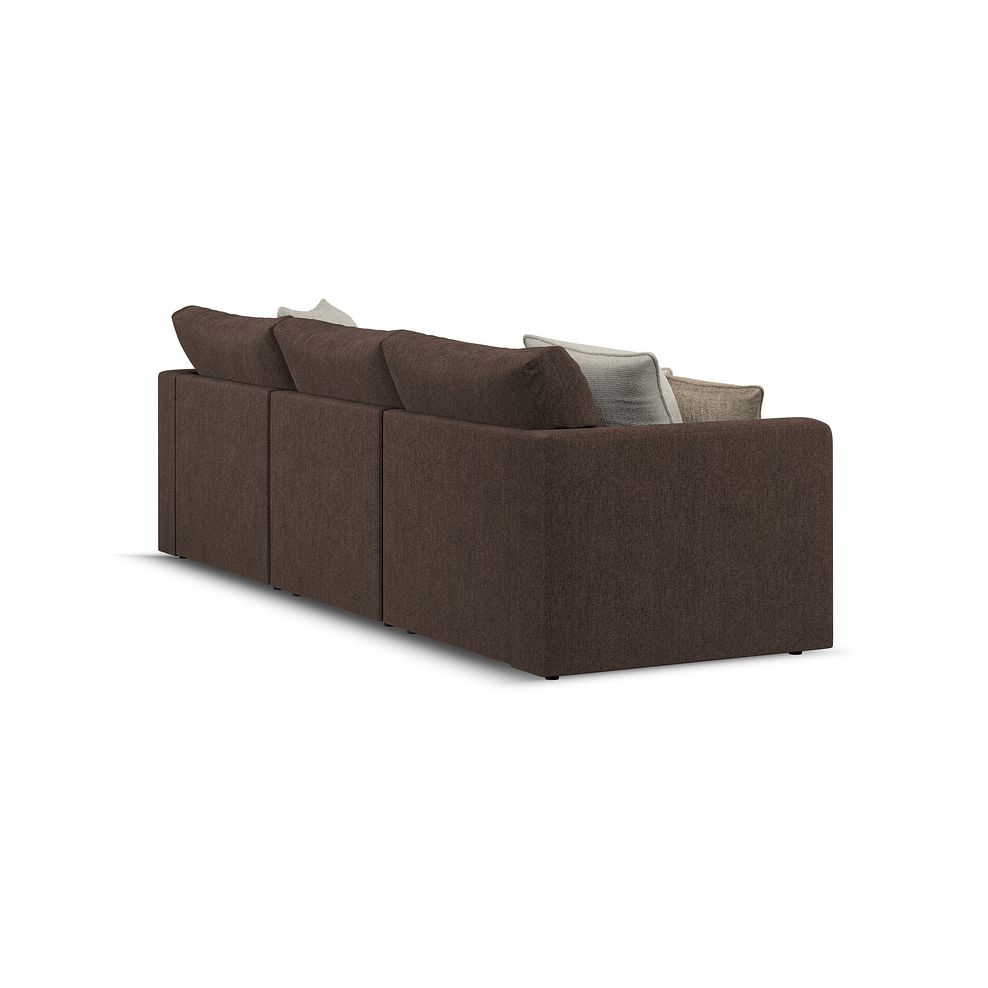 Elston Modular 3 Seater Right Hand Chaise Sofa in Penny Cacao Fabric - Group 15 3