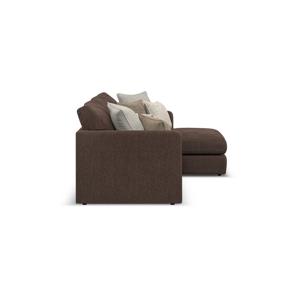 Elston Modular 3 Seater Right Hand Chaise Sofa in Penny Cacao Fabric - Group 15 4