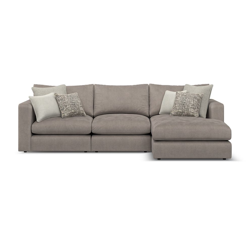 Elston Modular 3 Seater Right Hand Chaise Sofa in Penny Clay Fabric - Group 15 2