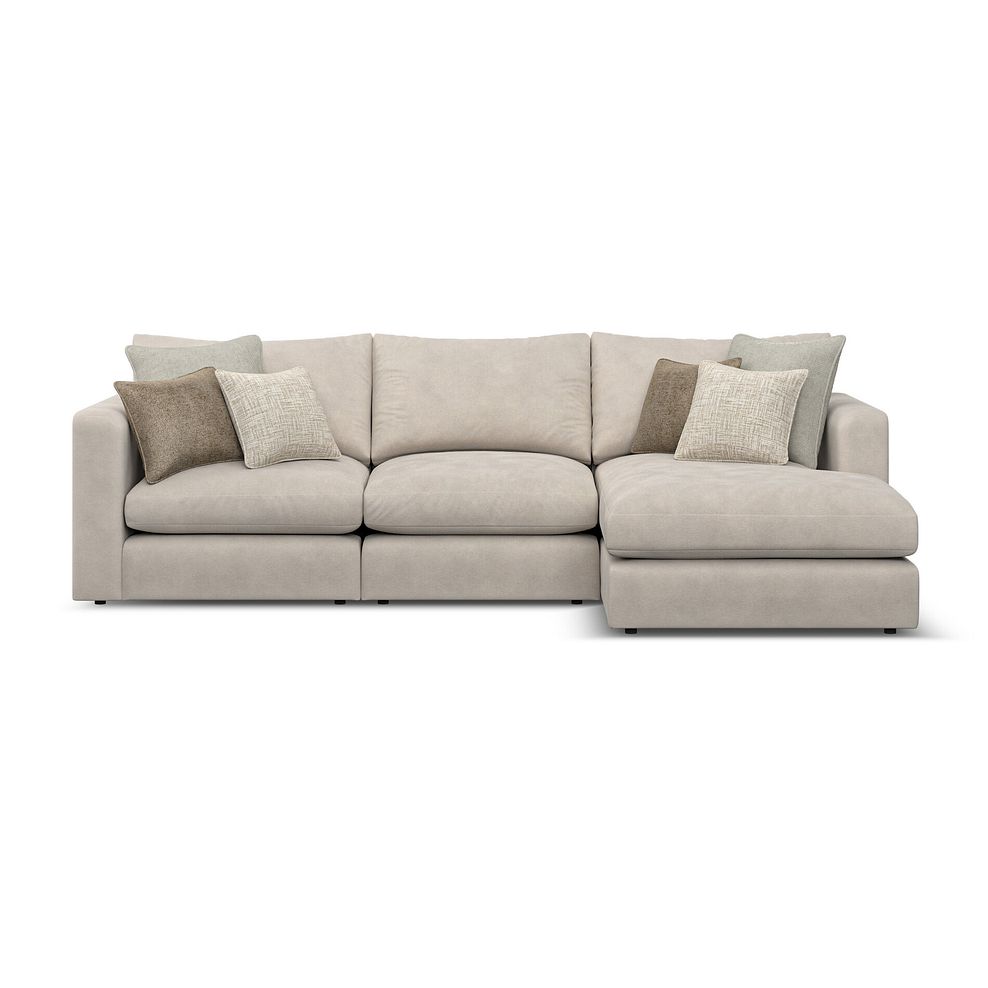 Elston Modular 3 Seater Right Hand Chaise Sofa in Penny Dove Fabric - Group 15 2
