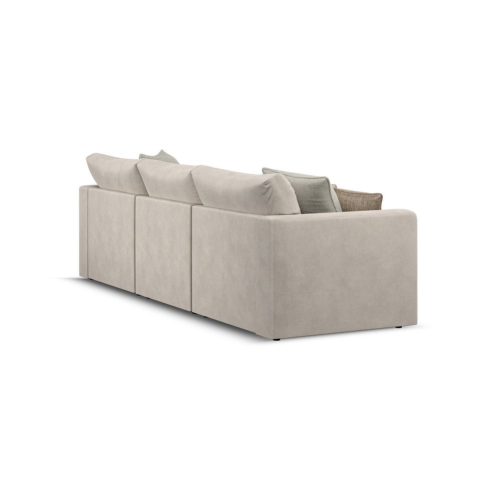Elston Modular 3 Seater Right Hand Chaise Sofa in Penny Dove Fabric - Group 15 3