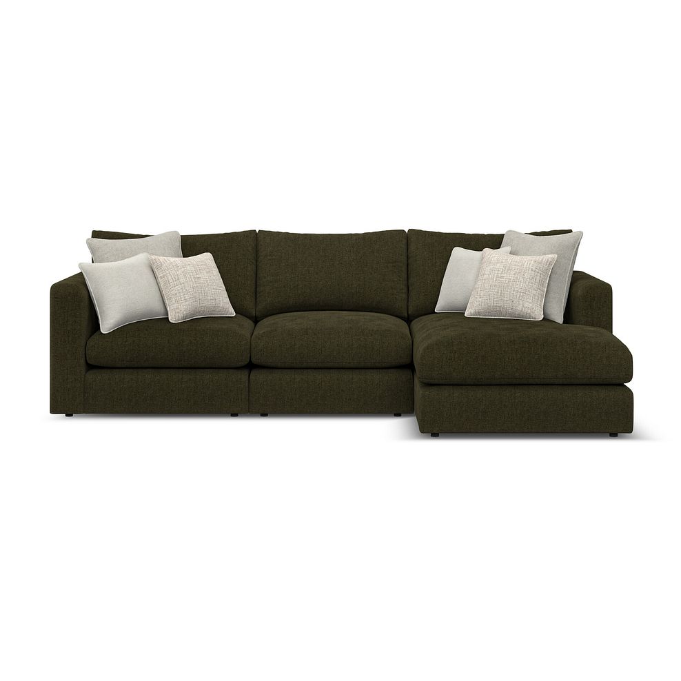 Elston Modular 3 Seater Right Hand Chaise Sofa in Penny Forest Fabric - Group 15 2