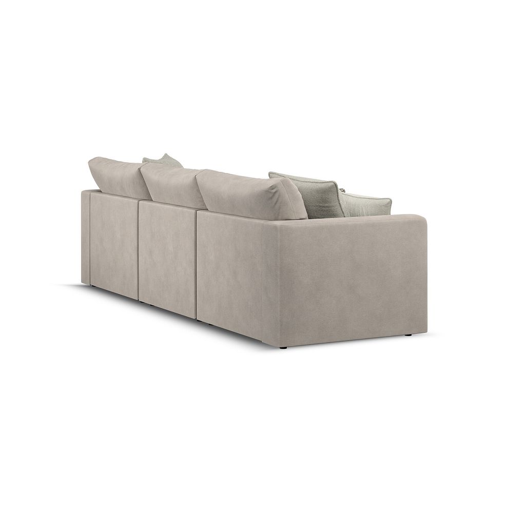 Elston Modular 3 Seater Right Hand Chaise Sofa in Penny Mid Grey Fabric - Group 15 3