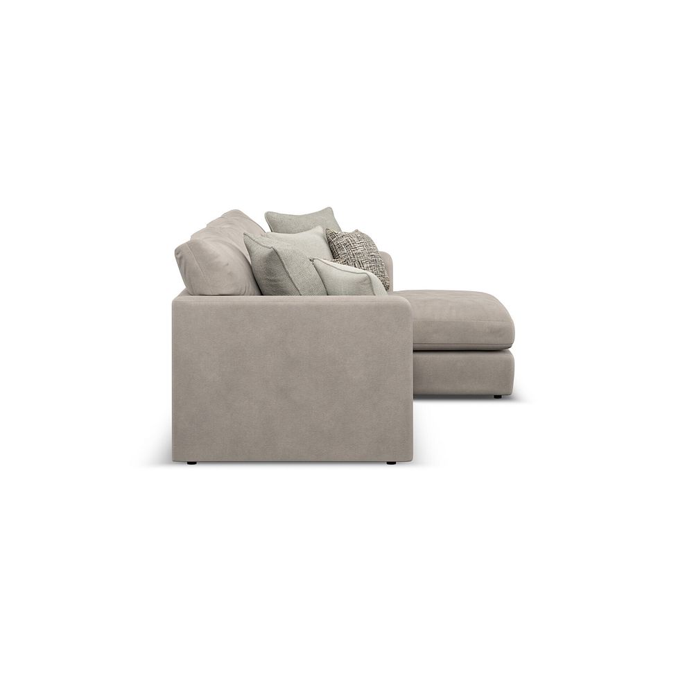 Elston Modular 3 Seater Right Hand Chaise Sofa in Penny Mid Grey Fabric - Group 15 4