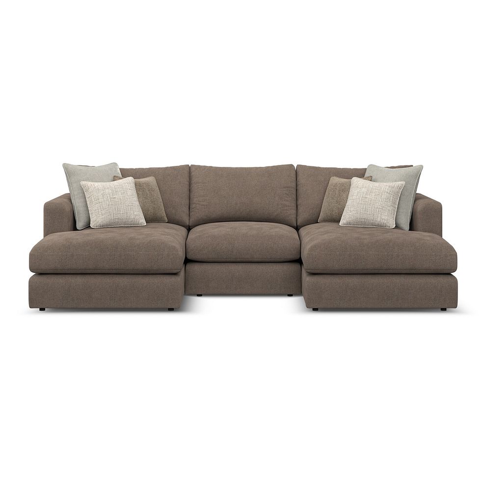 Elston Modular 3 Seater U-Shape Chaise Sofa in Penny Burrow Fabric - Group 16 2