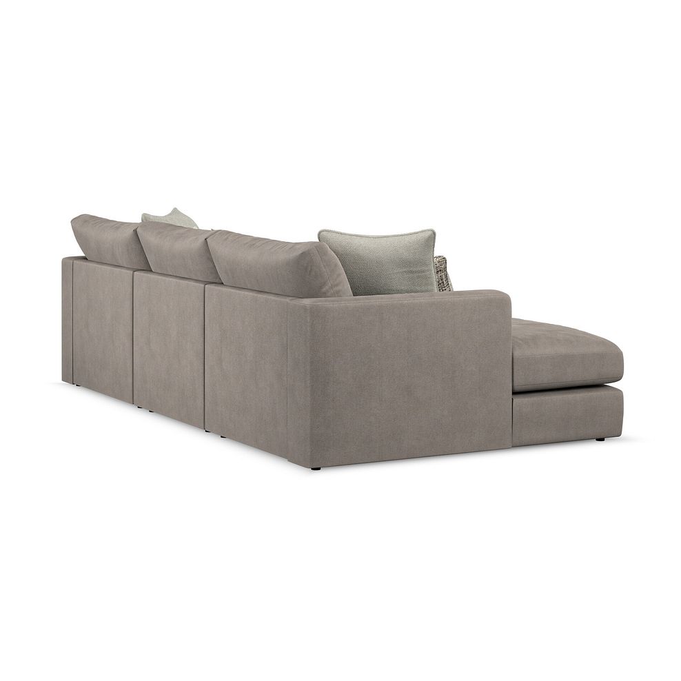 Elston Modular 3 Seater U-Shape Chaise Sofa in Penny Clay Fabric - Group 16 3
