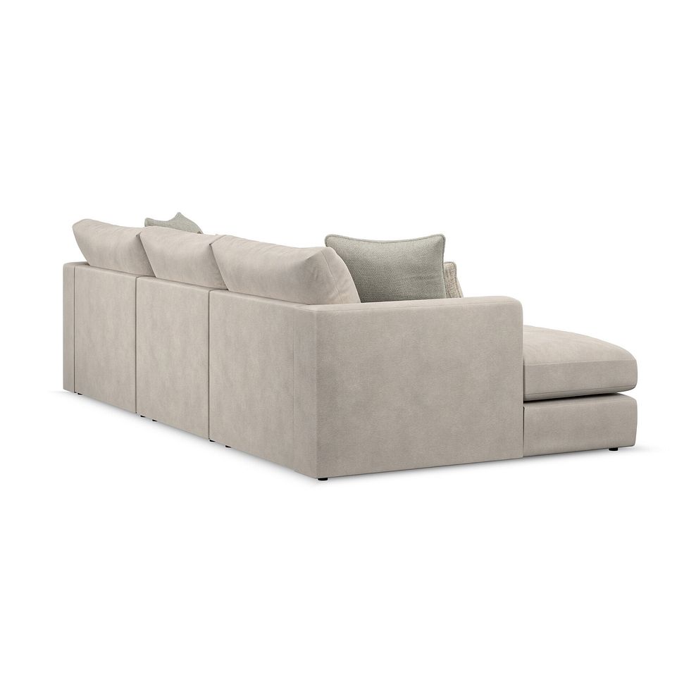 Elston Modular 3 Seater U-Shape Chaise Sofa in Penny Dove Fabric - Group 16 3