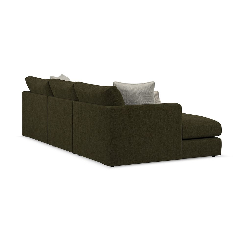 Elston Modular 3 Seater U-Shape Chaise Sofa in Penny Forest Fabric - Group 16 3