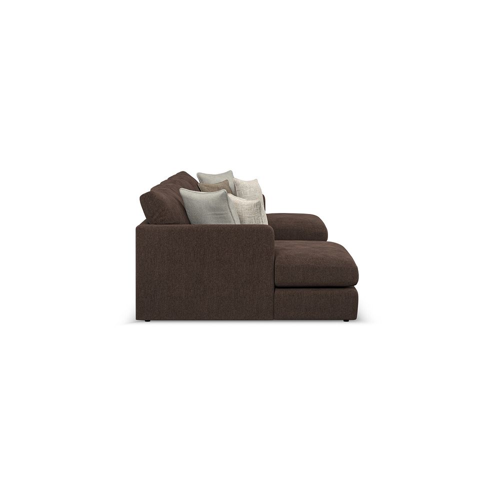 Elston Modular 4 Seater U-Shape Chaise Sofa in Penny Cacao Fabric - Group 17 4