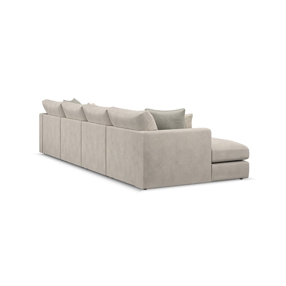 Elston Modular 4 Seater U-Shape Chaise Sofa in Penny Dove Fabric - Group 17 3
