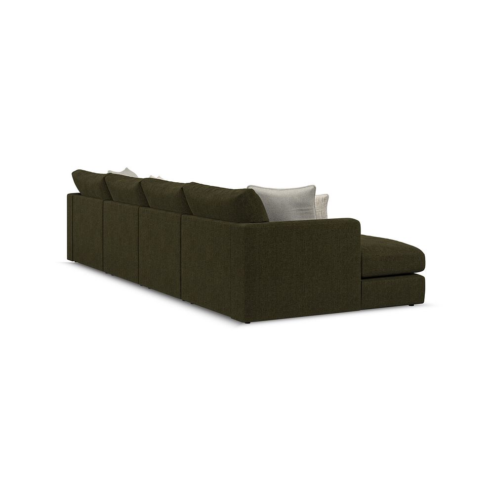 Elston Modular 4 Seater U-Shape Chaise Sofa in Penny Forest Fabric - Group 17 3