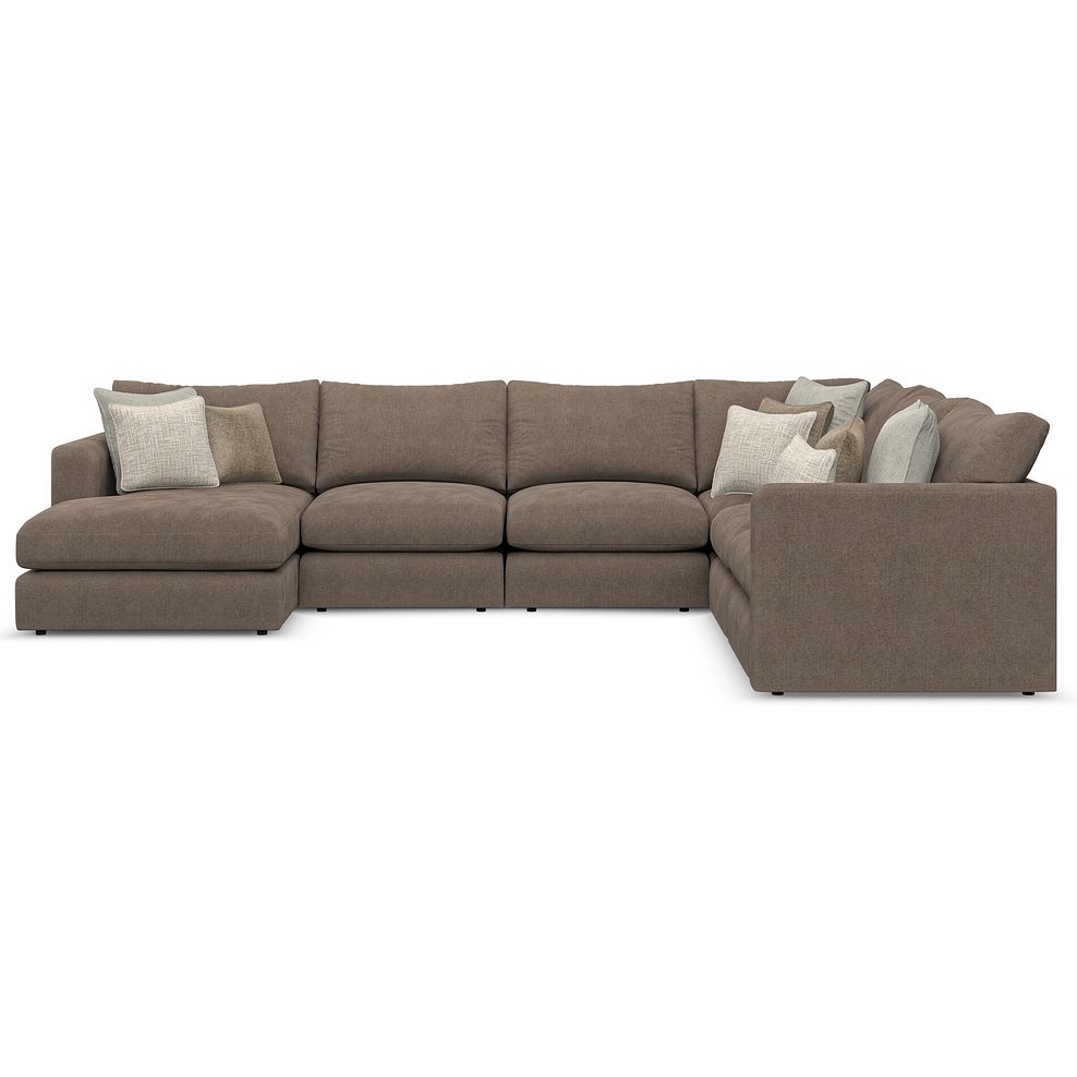 Elston Modular 6 Seater Left Hand Corner Sofa with Chaise in Penny Burrow Fabric - Group 18 2