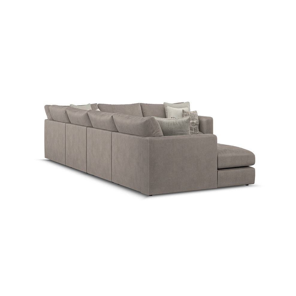 Elston Modular 6 Seater Left Hand Corner Sofa with Chaise in Penny Clay Fabric - Group 18 3