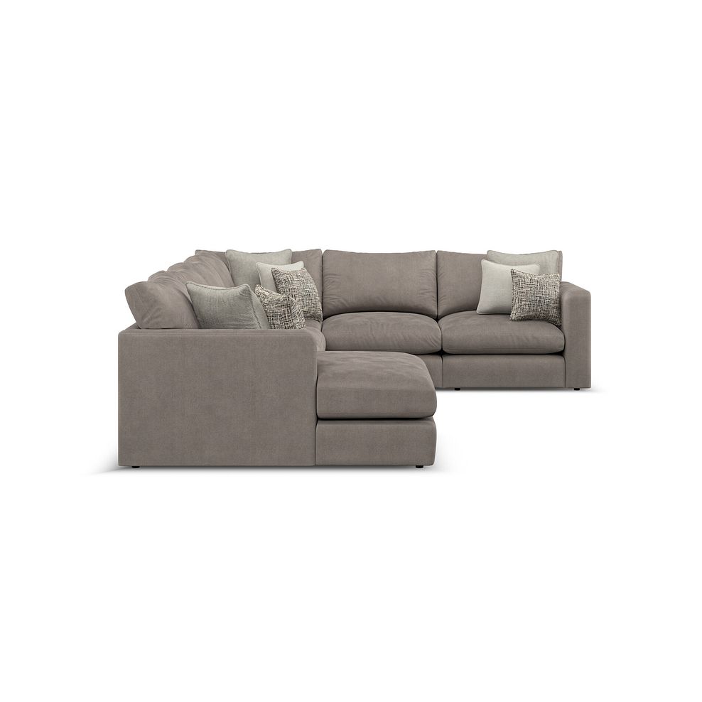 Elston Modular 6 Seater Left Hand Corner Sofa with Chaise in Penny Clay Fabric - Group 18 4