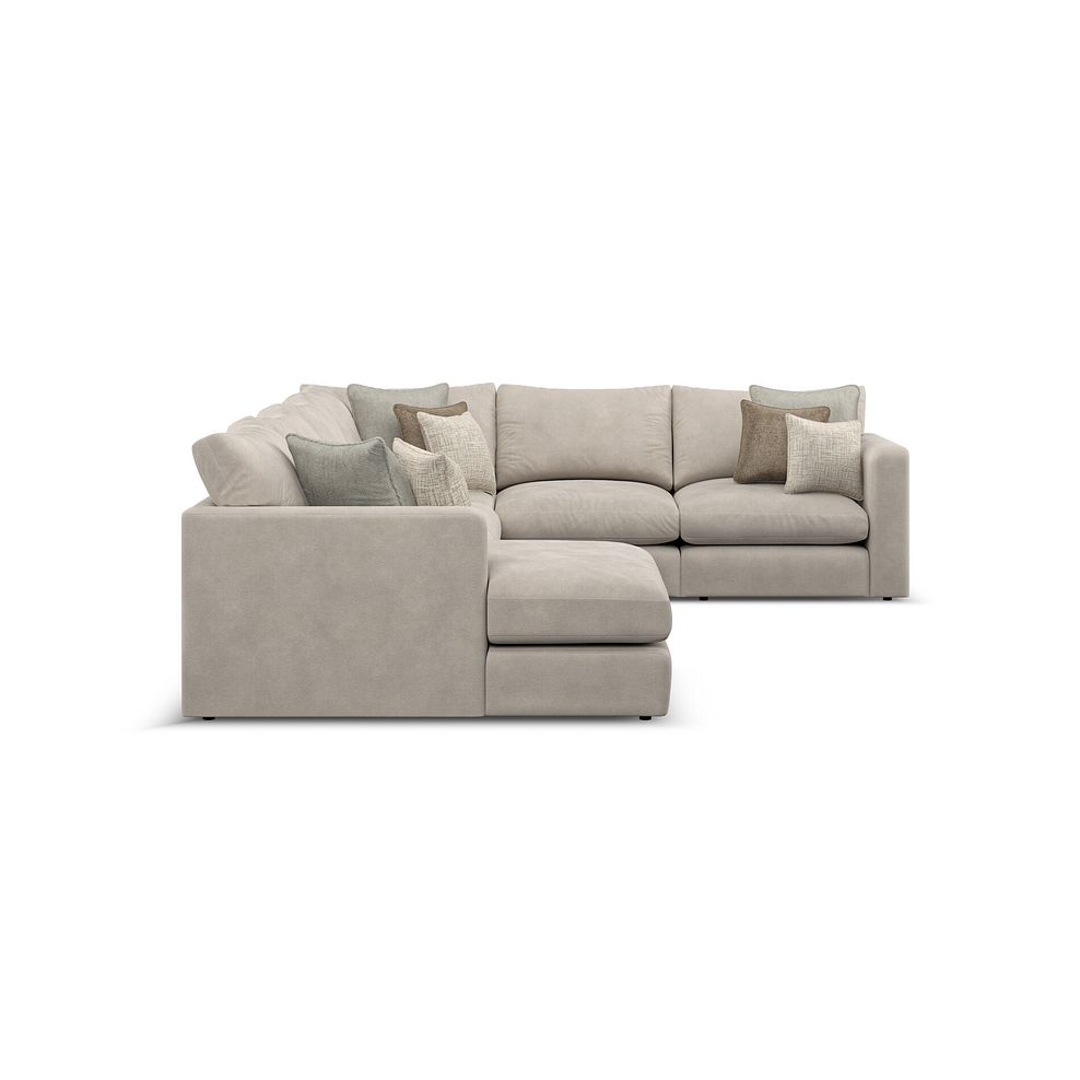 Elston Modular 6 Seater Left Hand Corner Sofa with Chaise in Penny Dove Fabric - Group 18 4
