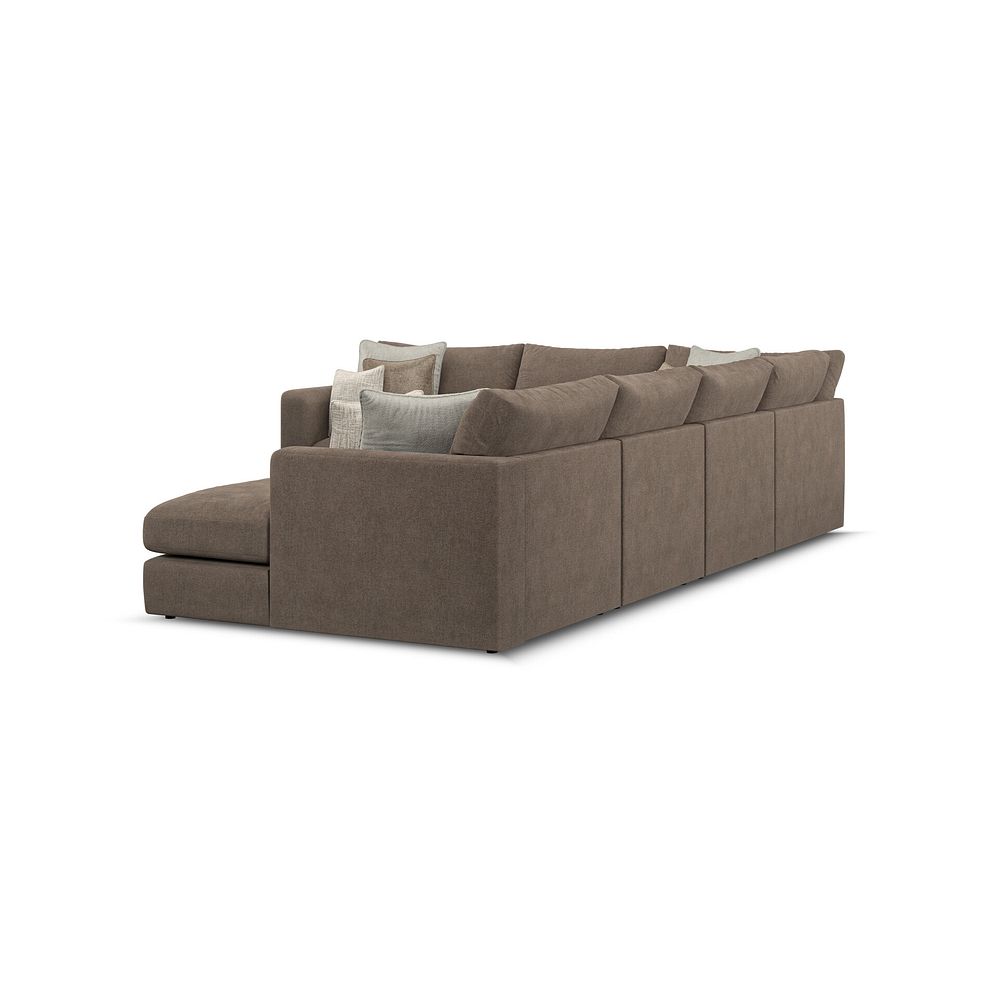 Elston Modular 6 Seater Right Hand Corner Sofa with Chaise in Penny Burrow Fabric - Group 19 3