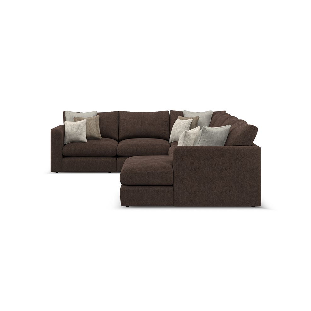 Elston Modular 6 Seater Right Hand Corner Sofa with Chaise in Penny Cacao Fabric - Group 19 4