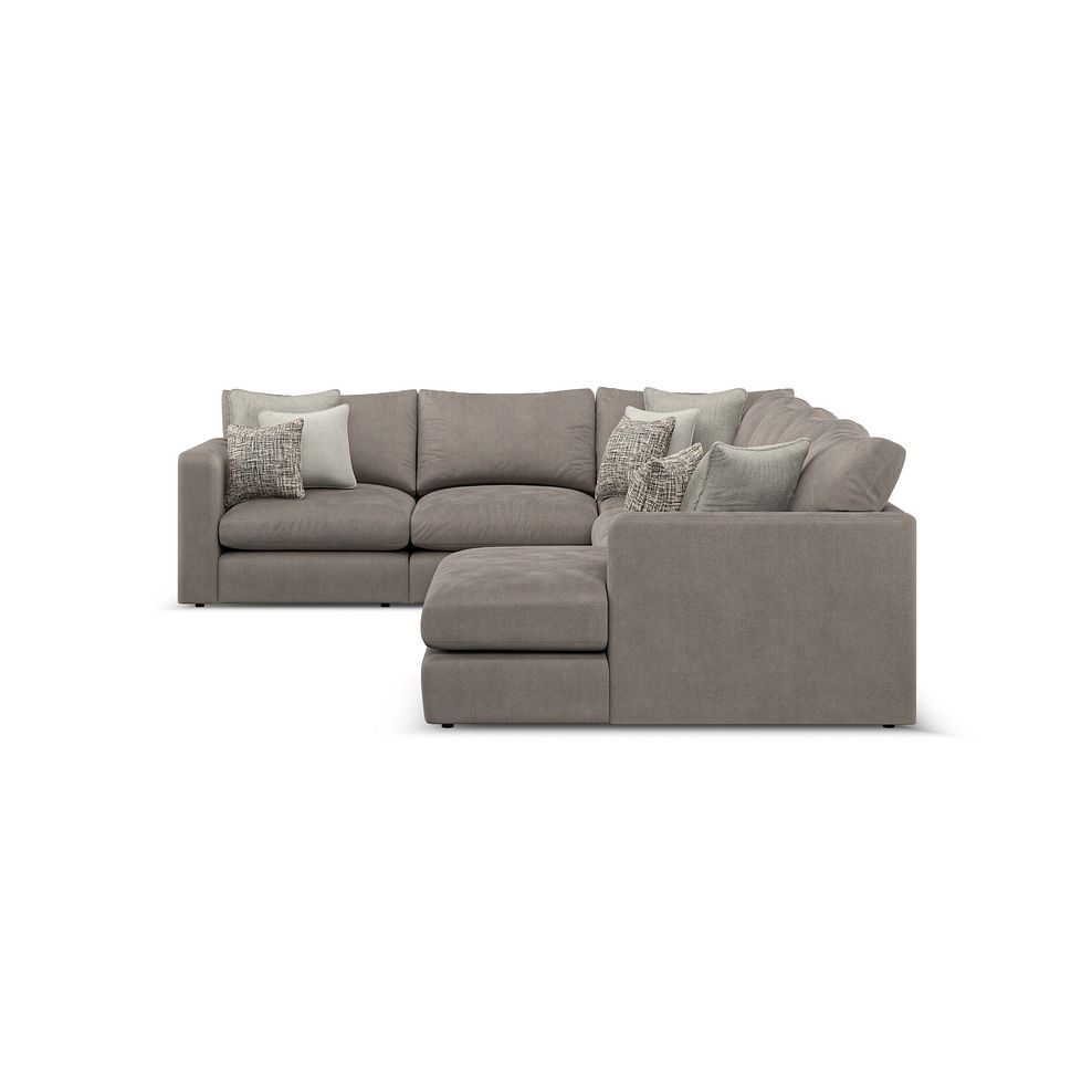 Elston Modular 6 Seater Right Hand Corner Sofa with Chaise in Penny Clay Fabric - Group 19 4