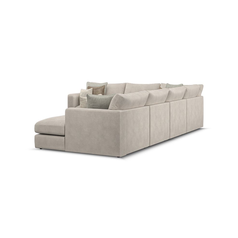 Elston Modular 6 Seater Right Hand Corner Sofa with Chaise in Penny Dove Fabric - Group 19 3