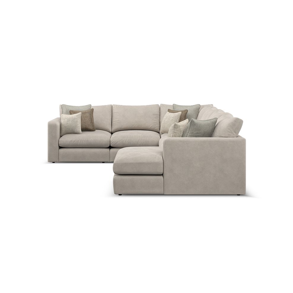 Elston Modular 6 Seater Right Hand Corner Sofa with Chaise in Penny Dove Fabric - Group 19 4