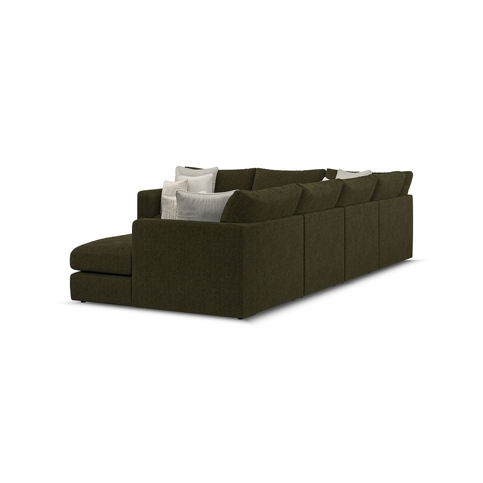 Elston Modular 6 Seater Right Hand Corner Sofa with Chaise in Penny Forest Fabric - Group 19 3
