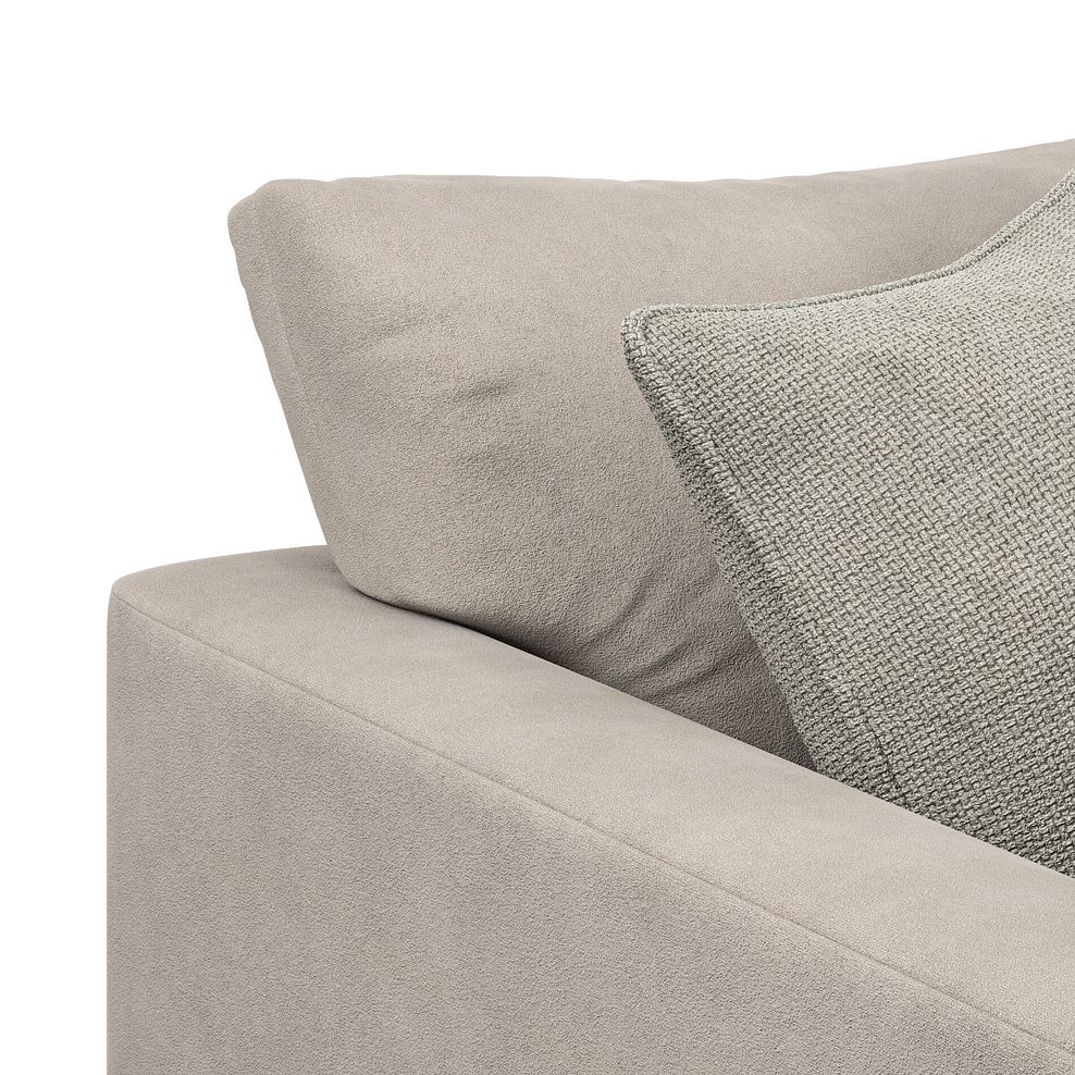 Elston Modular 6 Seater Right Hand Corner Sofa with Chaise in Penny Mid Grey Fabric - Group 19 6