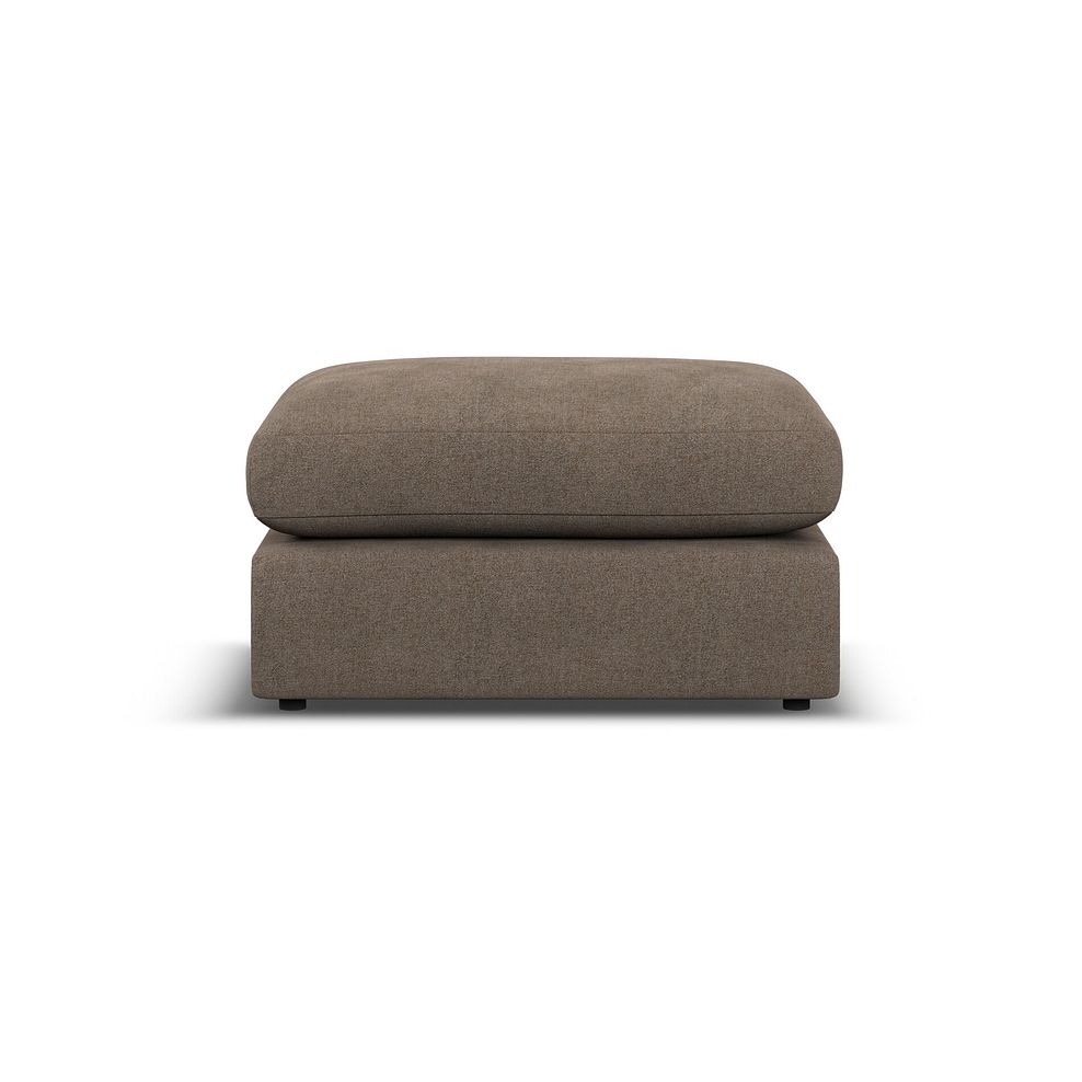 Elston Small Fender Footstool in Penny Burrow Fabric 2